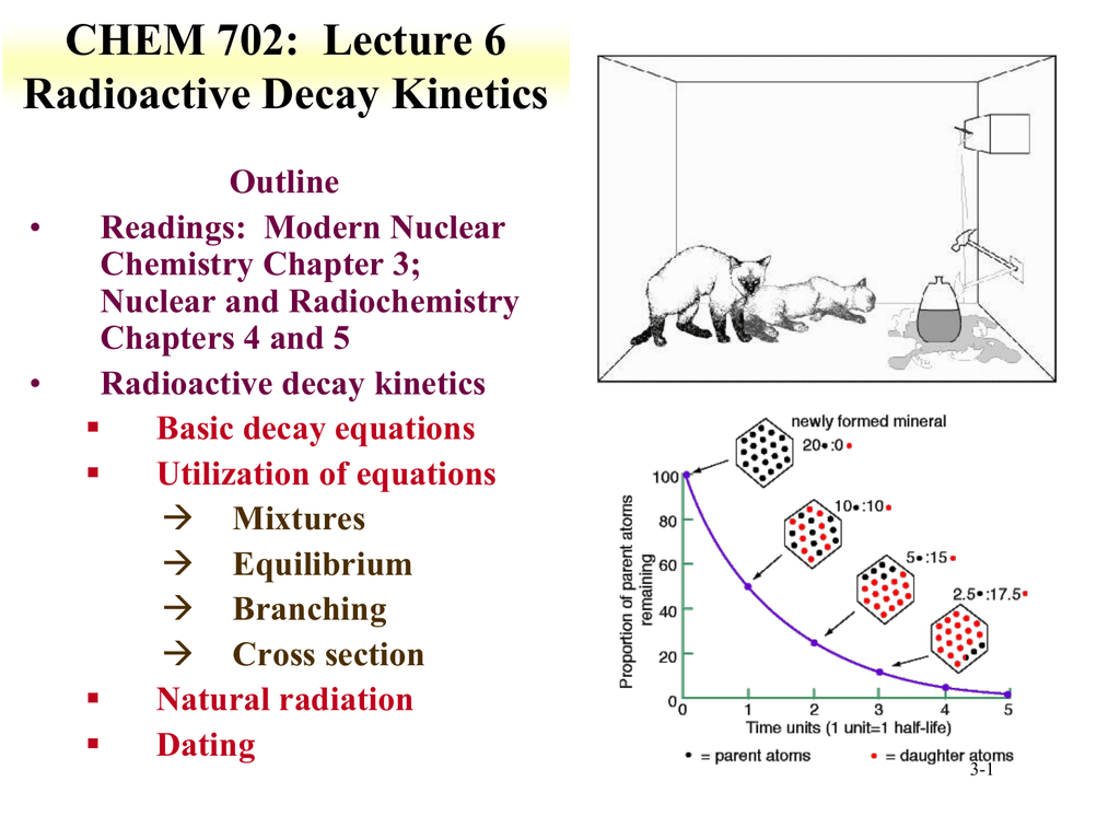 CHEM 702 Lecture 6 Radioactive Decay