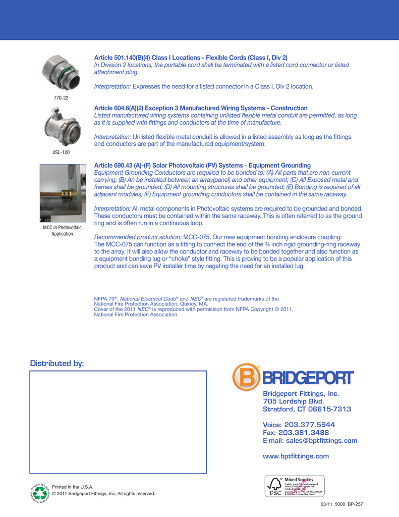 Nec Code Change Brochure
