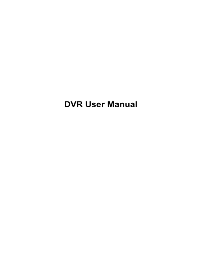 DVR User Manual