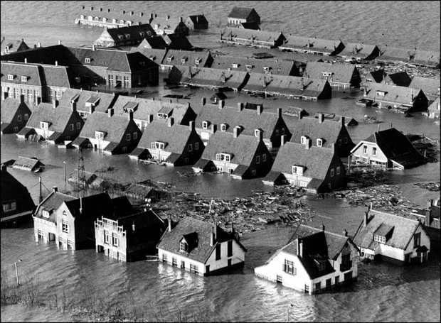 Zuid-Holland , Overstroming 1953