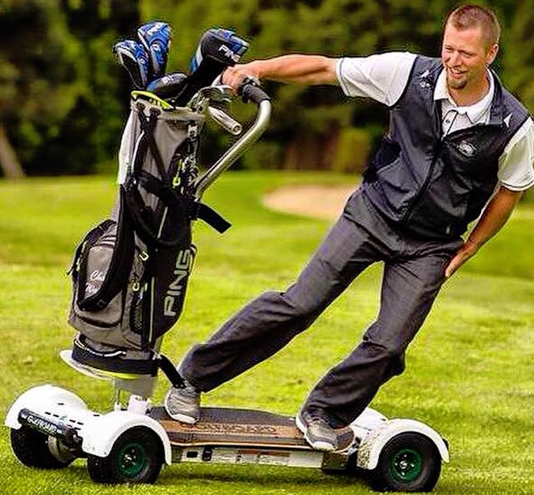 Surf the Turf on this Golf Course Motor Board!