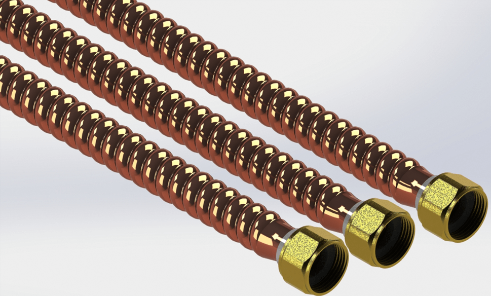 Copper Corrugated Water Heater Connectors LSP Products