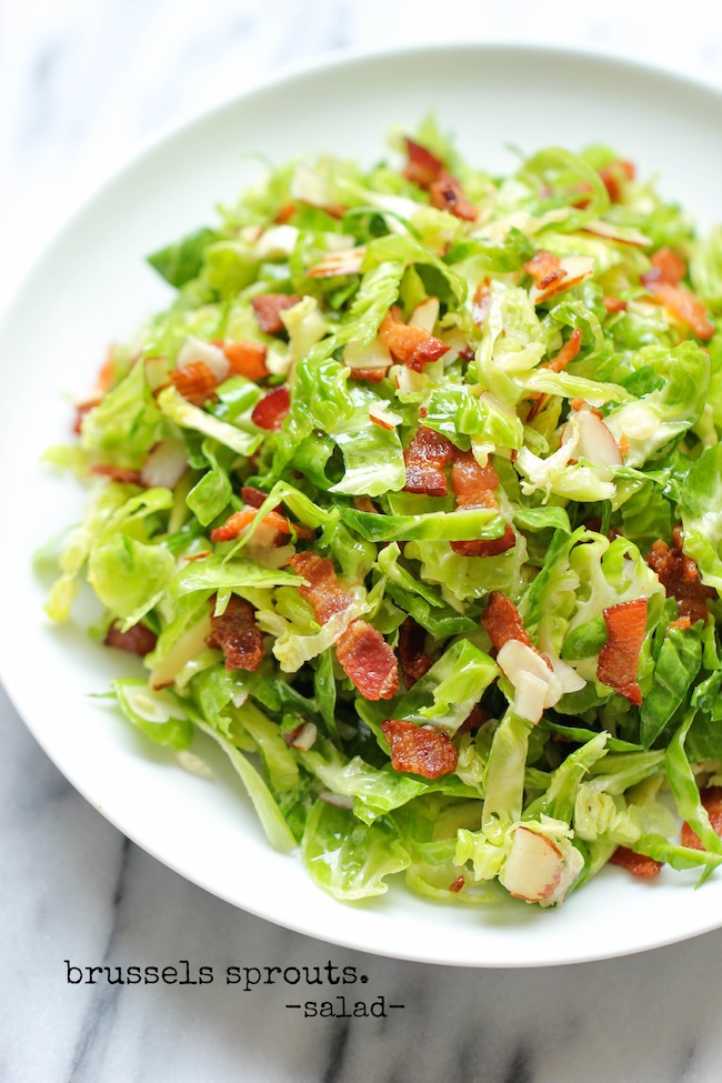 Brussels Sprouts Bacon Salad Damn Delicious