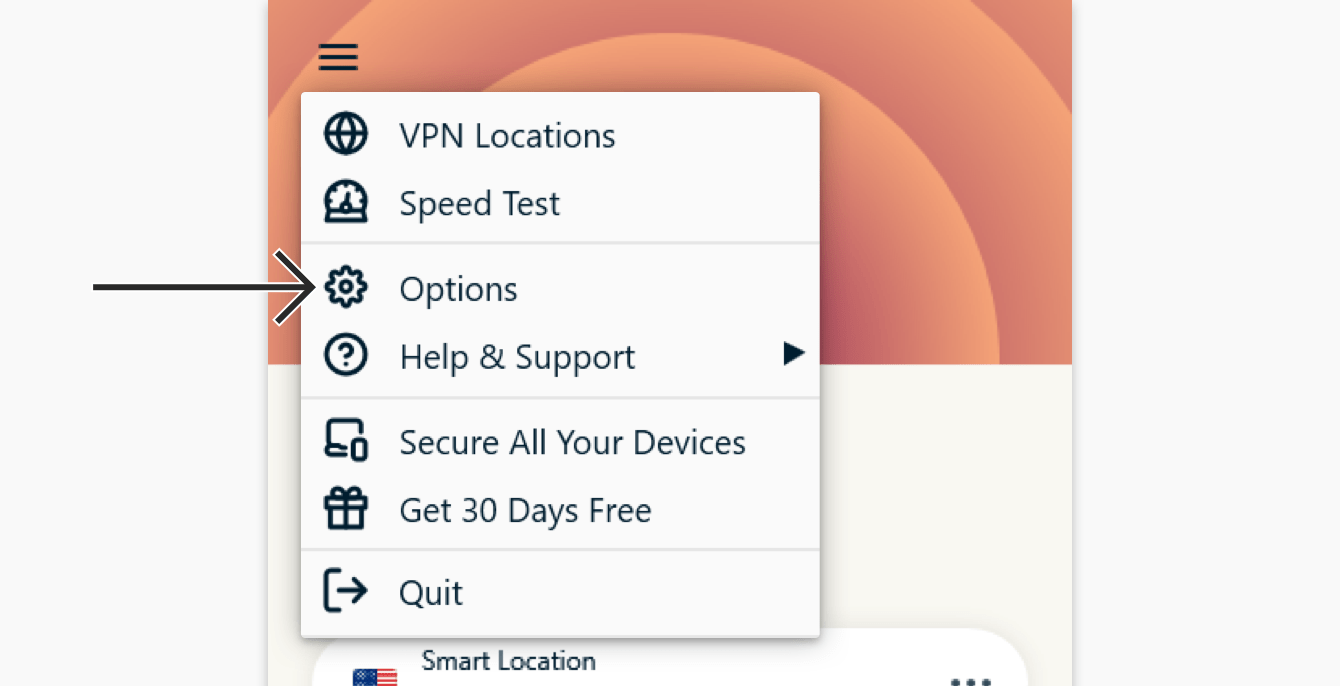 Trying to add ESET to ExpressVPN split tunnelling. E-VPN could not