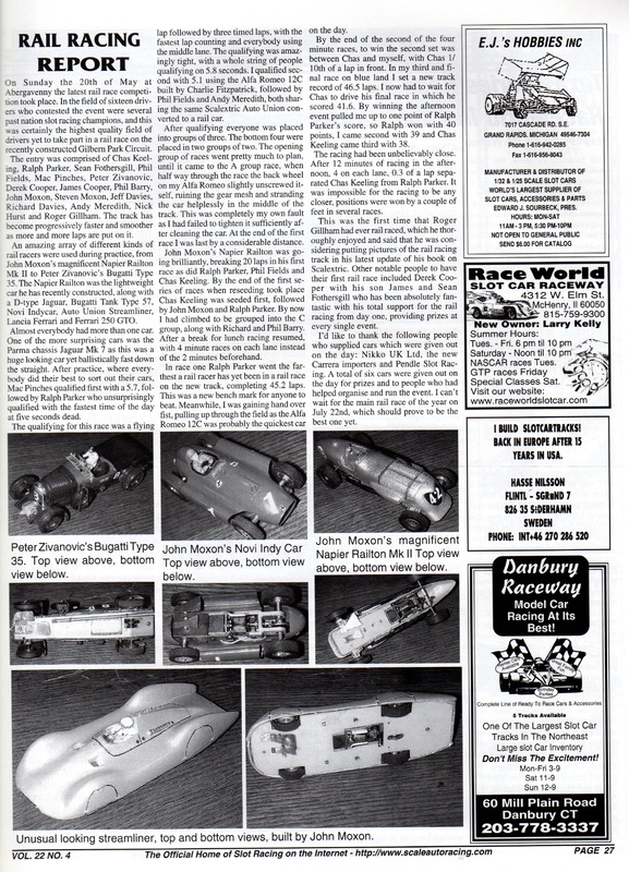 Scale Auto Racing News July 2001 SlotForum