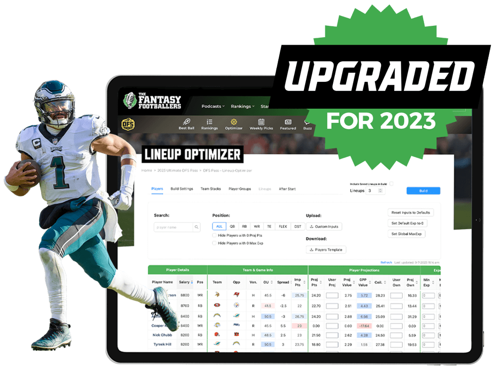 The Ultimate Fantasy Football DFS Pass Fantasy Footballers Podcast