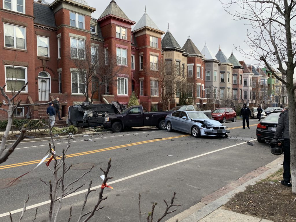 Multi Car Crash in Bloomingdale Dispute over 911 Response PoPville