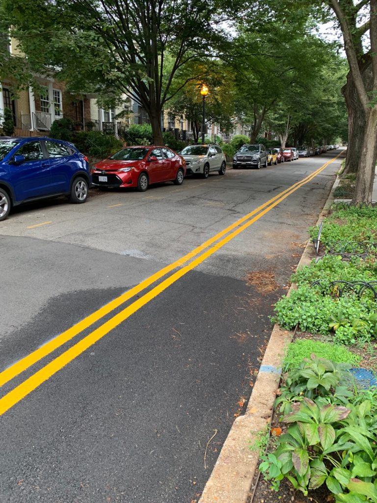 “New Bike Lane on Woodley Place, NW” PoPville