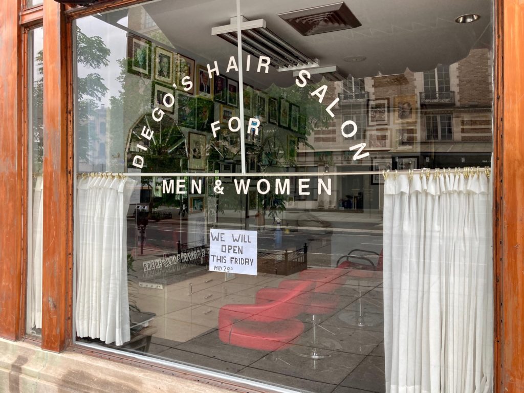 Diego’s Hair Salon “We will open this Friday” PoPville
