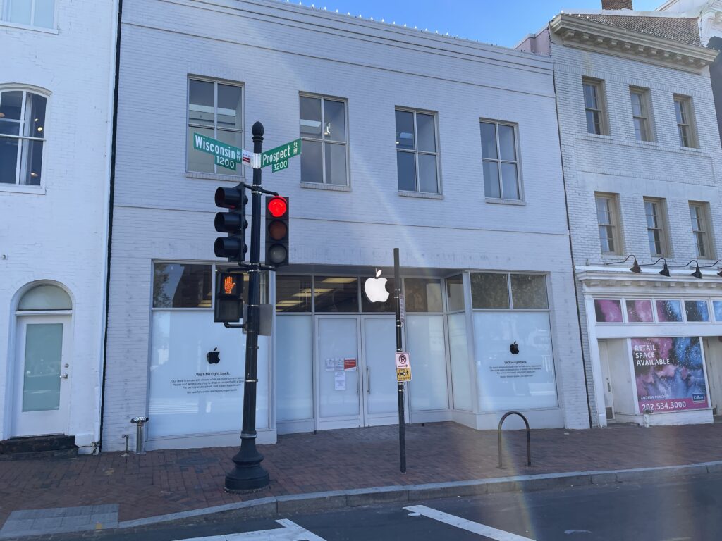Apple store closed in while it undergoes, apparently, Major
