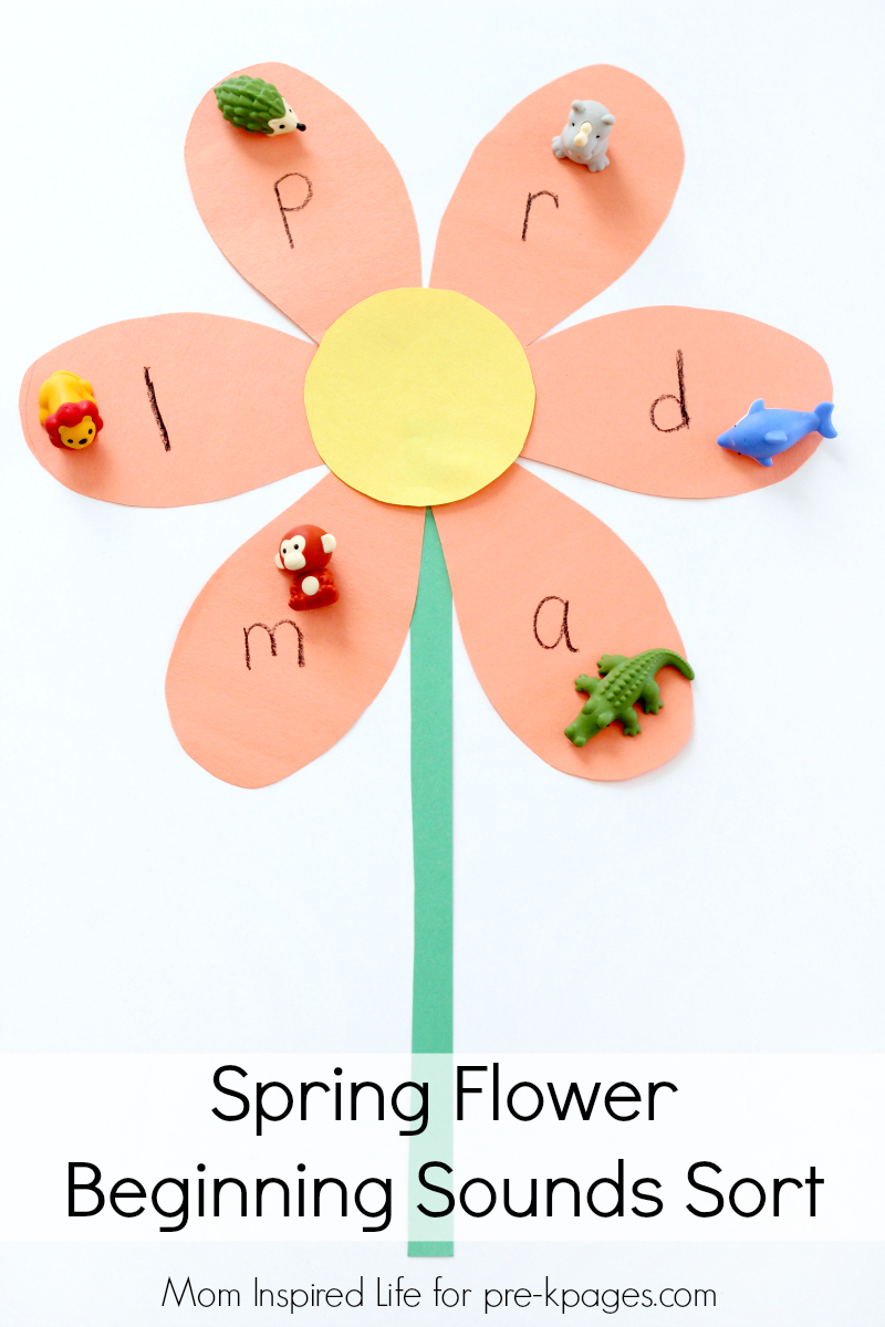Spring Beginning Sounds Activity PreK Pages