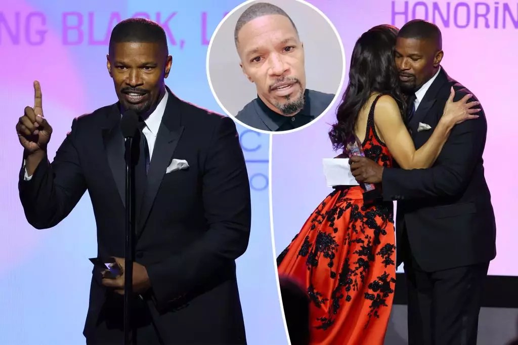 Emotional Jamie Foxx Accepts Vanguard Award and Reflects on Health Scare