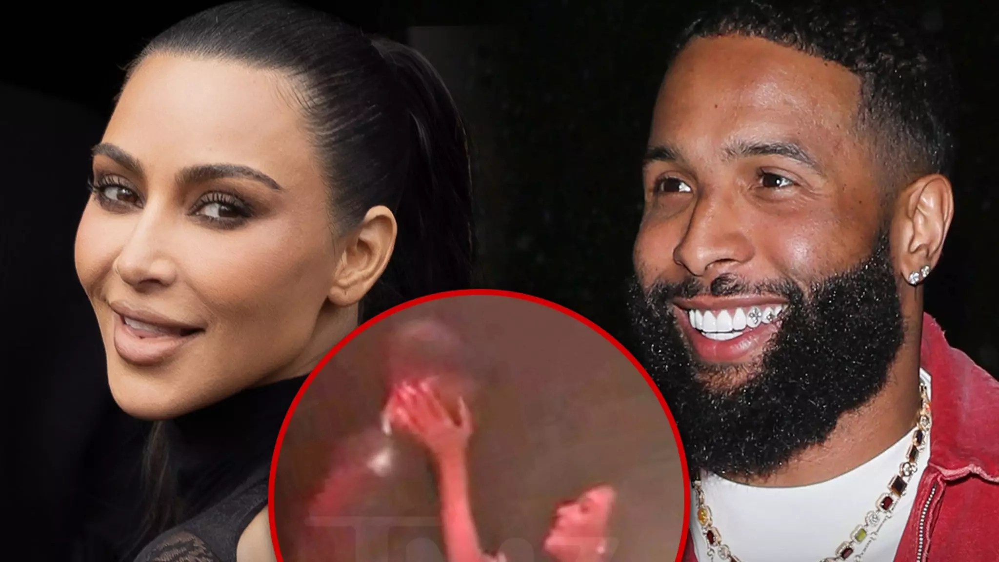 Kim Kardashian and Odell Beckham Jr. PDA Caught on Camera