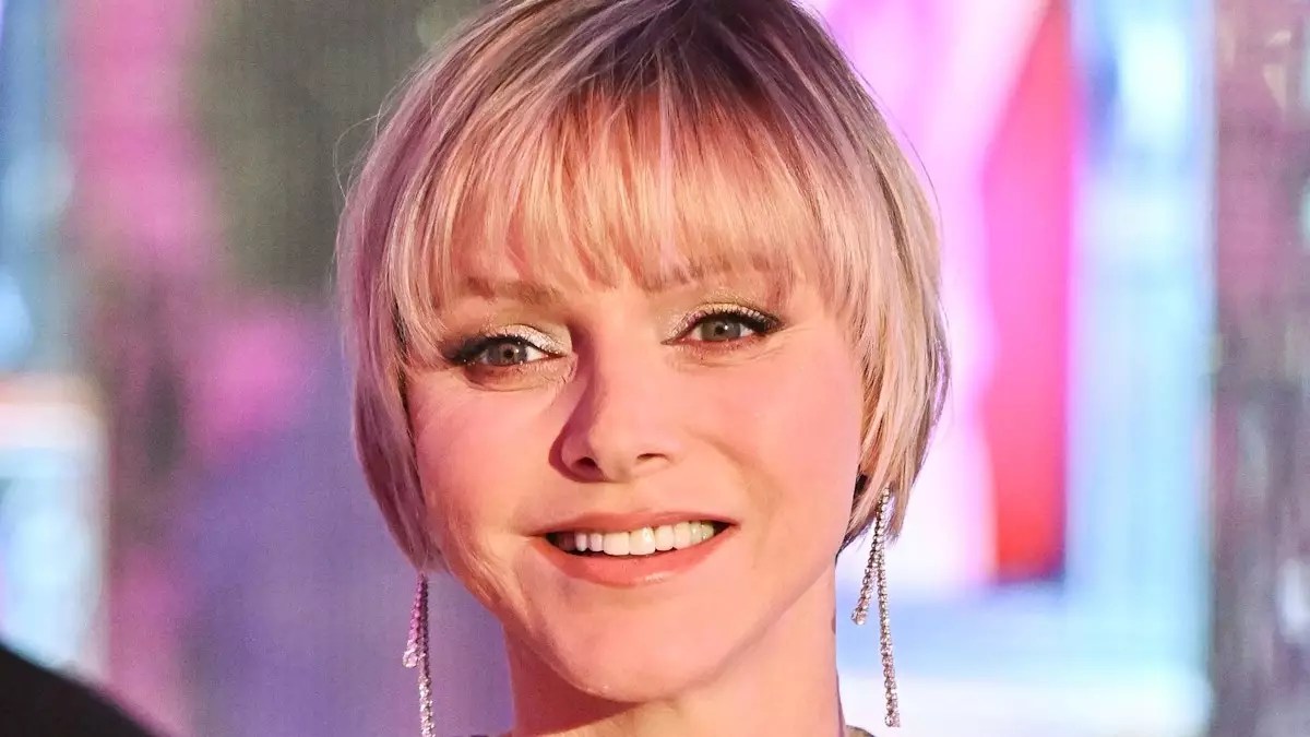 Princess Charlene Stuns in Sophisticated Blouse and Blazer Ensemble