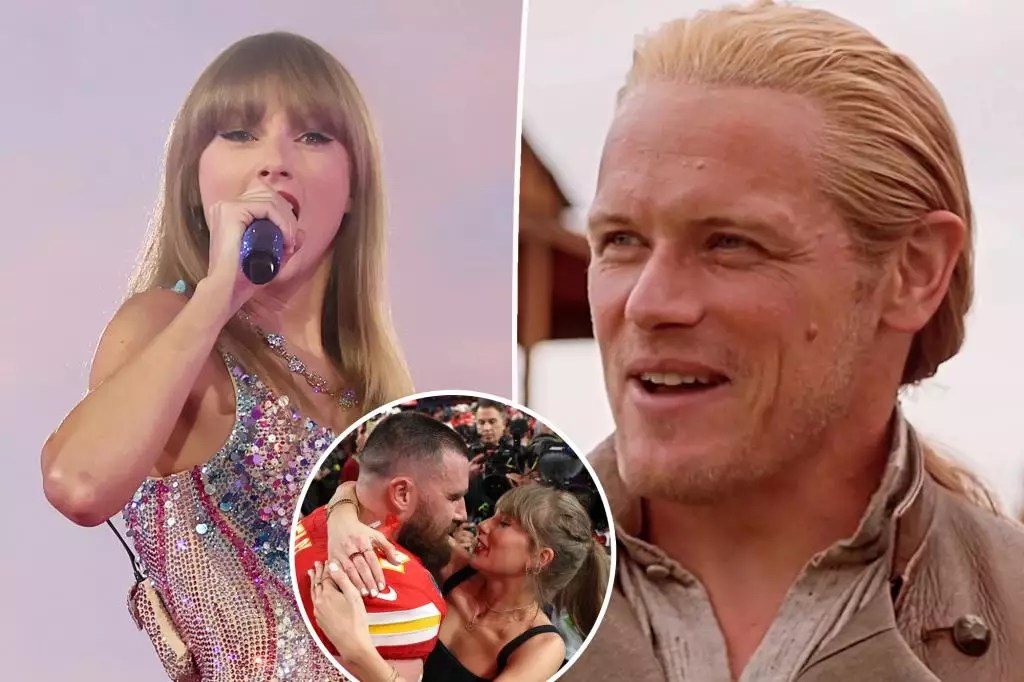 Sam Heughan Jokes About Stealing Taylor Swift from Travis Kelce