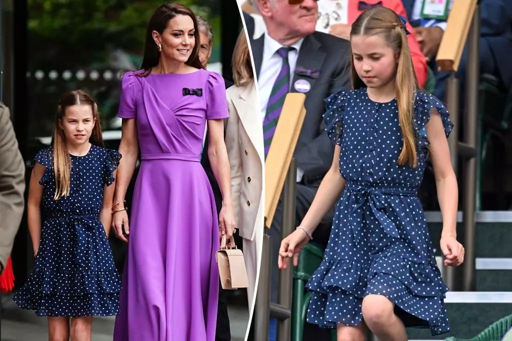 Princess Charlotte steals the show at Wimbledon alongside Kate Middleton