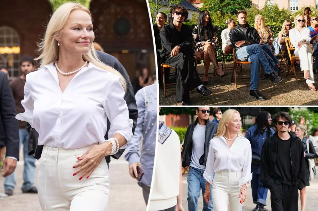 Reinventing Mother/Son Dates with Pamela Anderson at Copenhagen Fashion Week