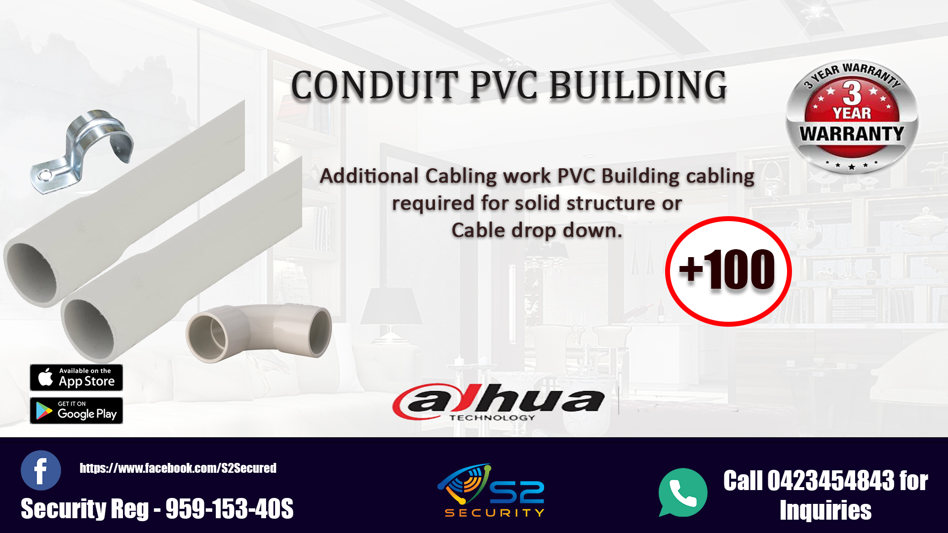 CONDUIT PVC BUILDING S2 Security