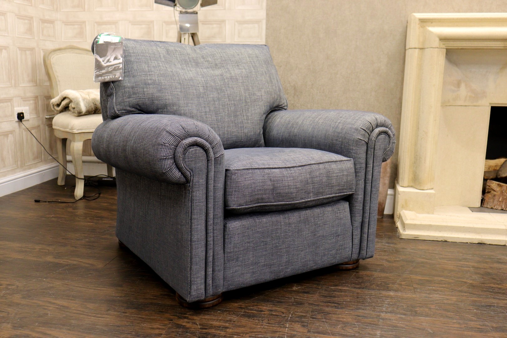 NEW! DURESTA WALDORF ASTORIA (Famous Designer Brand) Premium ‘Trentino Indigo’ Luxury