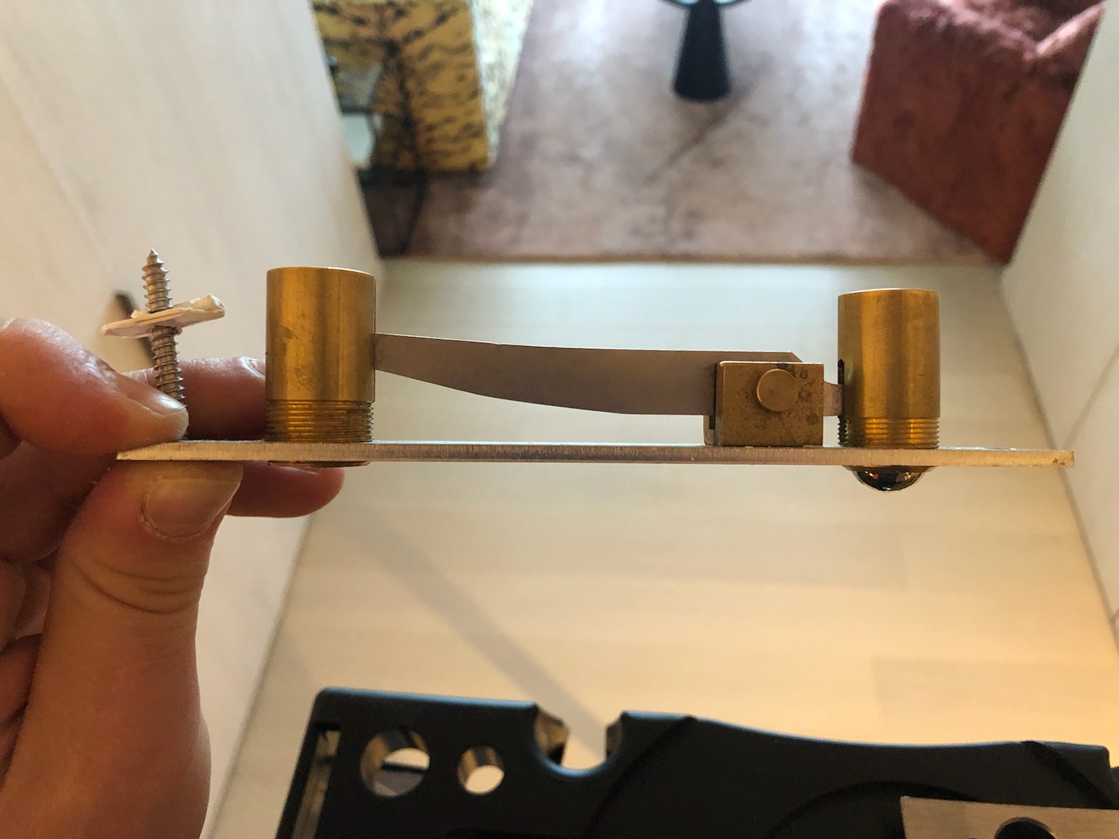 IVES FB458 US26D 12 IN Manual Top or Bottom Flush Bolt for Metal Doors