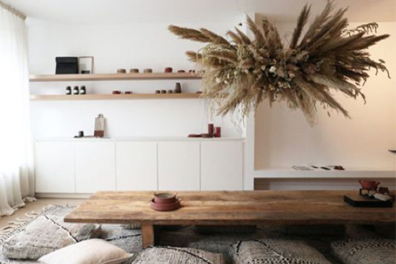 Minimalistic Rustic Kitchen Living Room bungalow design