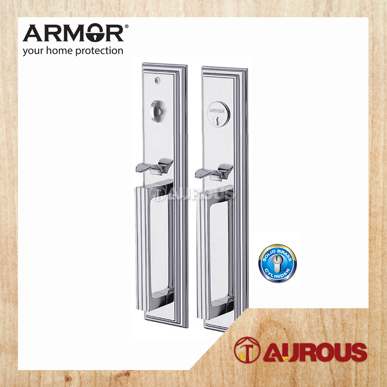 ARMOR 6070MM GRIPSET DOUBLE HANDLESET LOCK ENTRANCE DOOR LOCK (ATH150