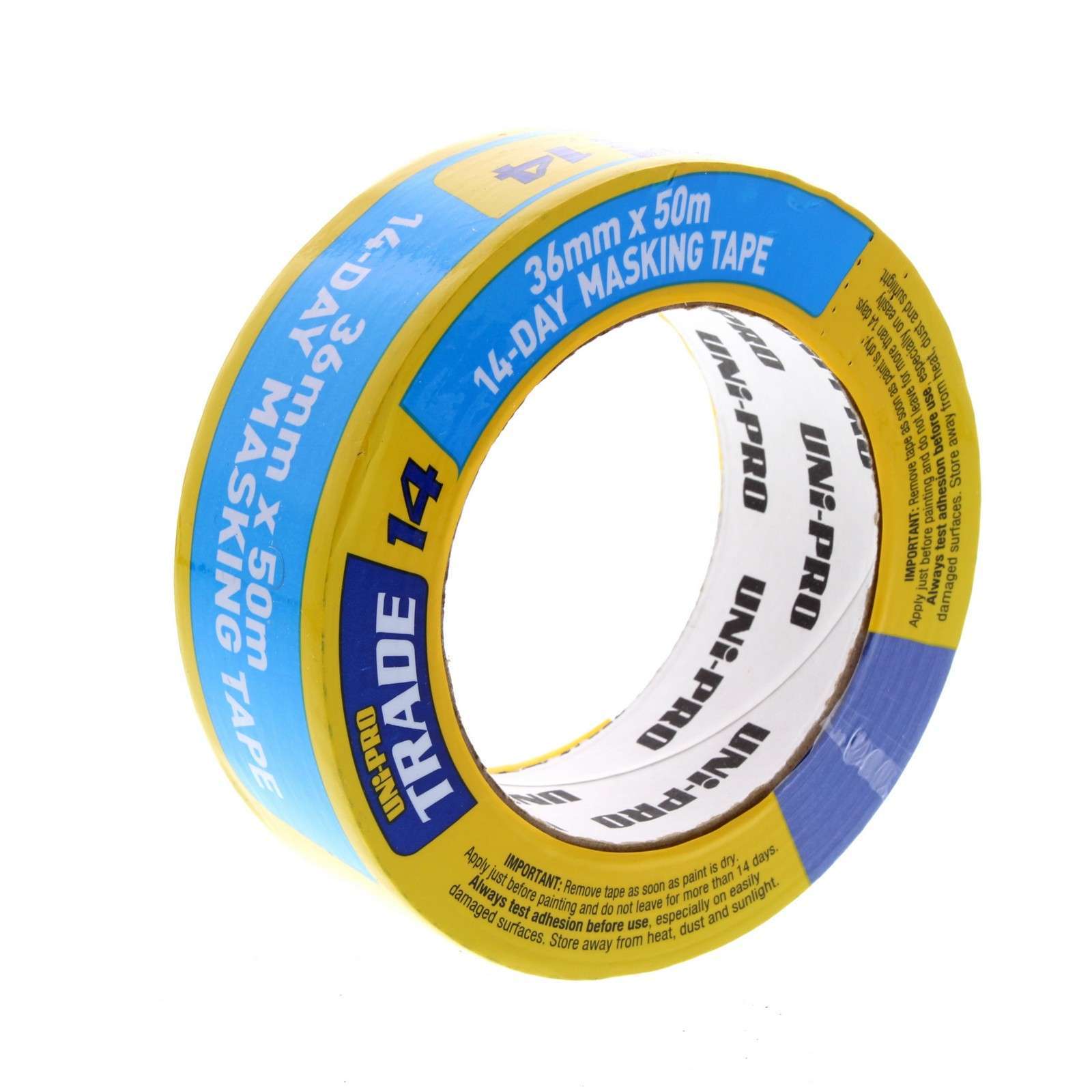 Blue Masking Tape 36mm x 50m 14 Day UV Resistant No