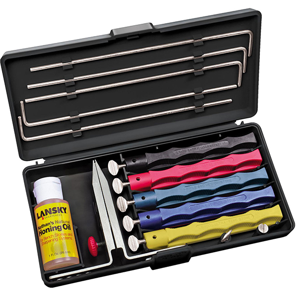 Lansky Deluxe Controlled Angle Knife Sharpening System 5 Stone