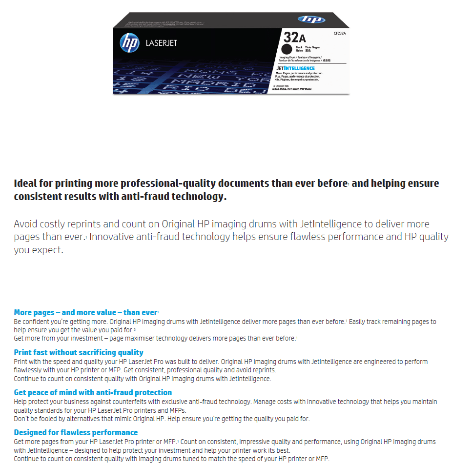 HP 32A Original LaserJet Imaging Drum CF232A shopping express online