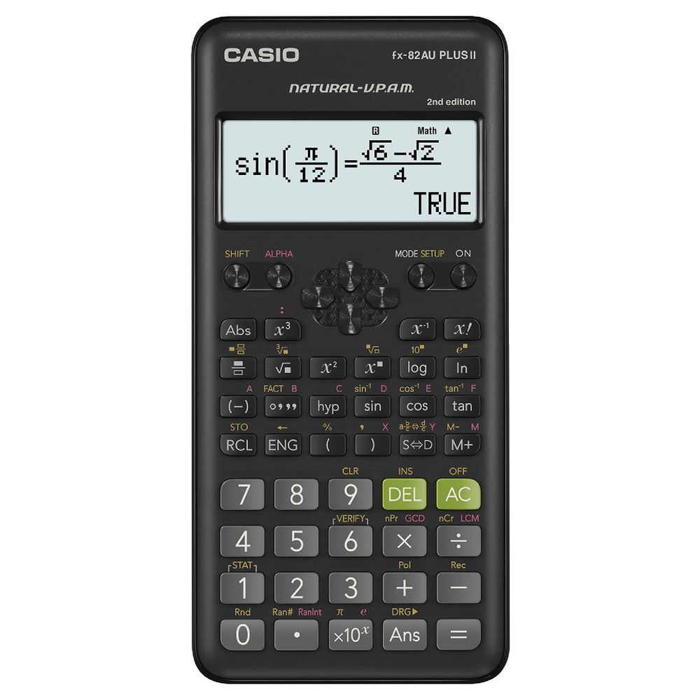 Casio fx82AU PLUS II 2nd Edition Scientific Calculator eBay