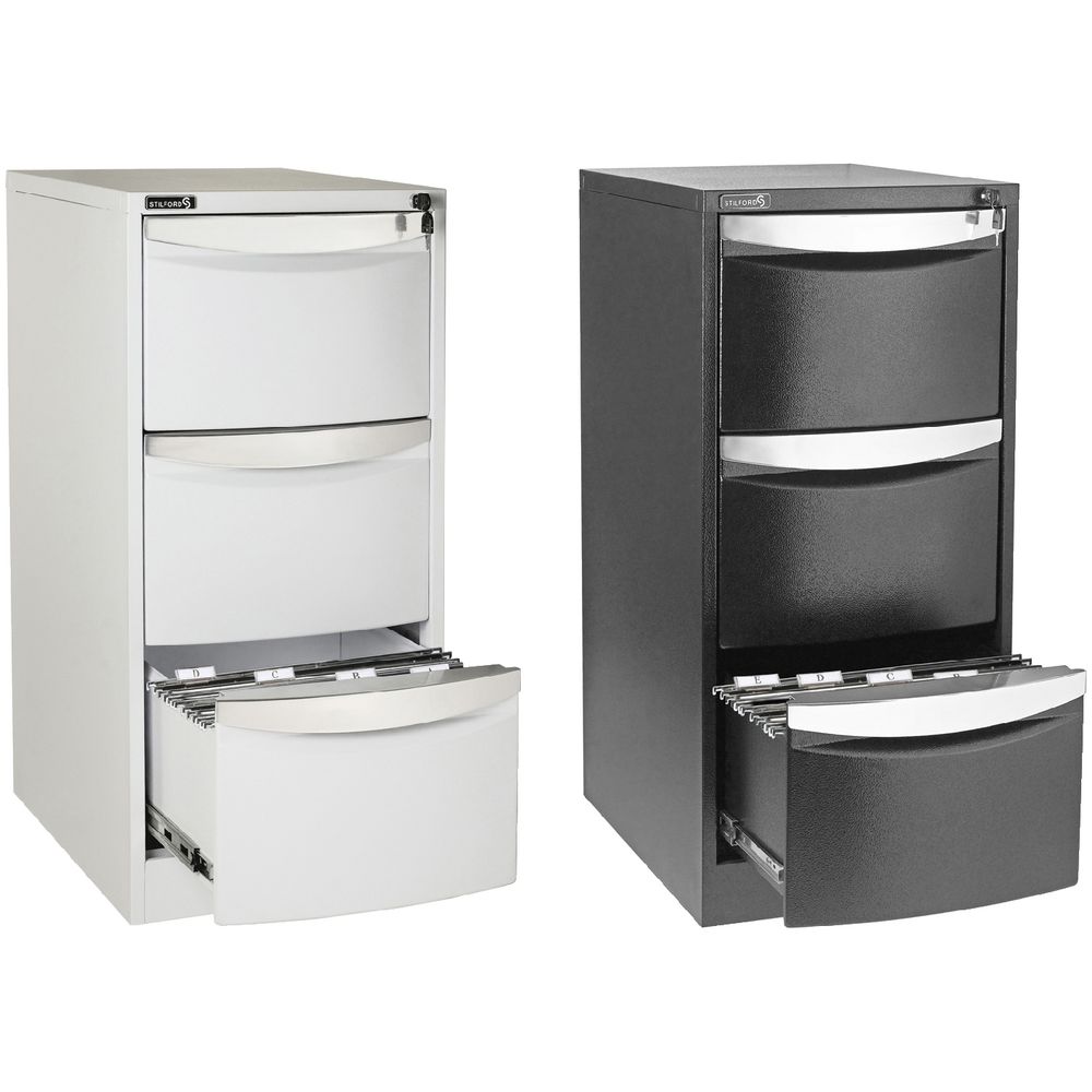 Stilford 3 Drawer Filing Graphite Officeworks