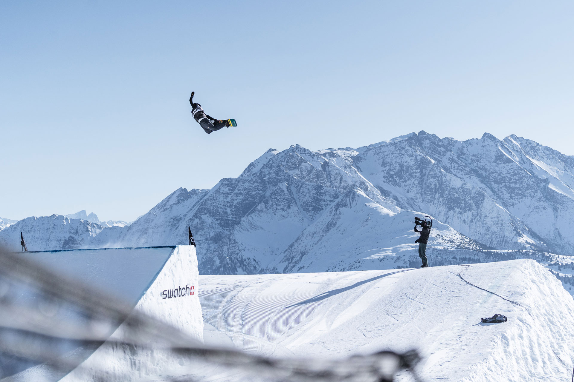 Laax Open 2021 Es ist angerichtet Snowboarder MBM