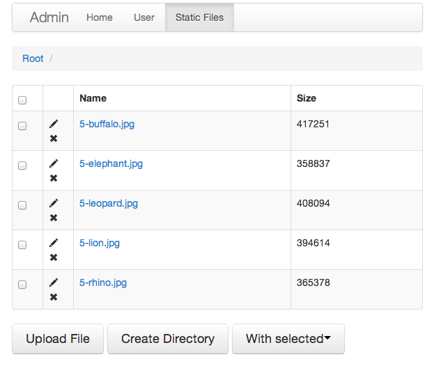 Flask Admin Alternative