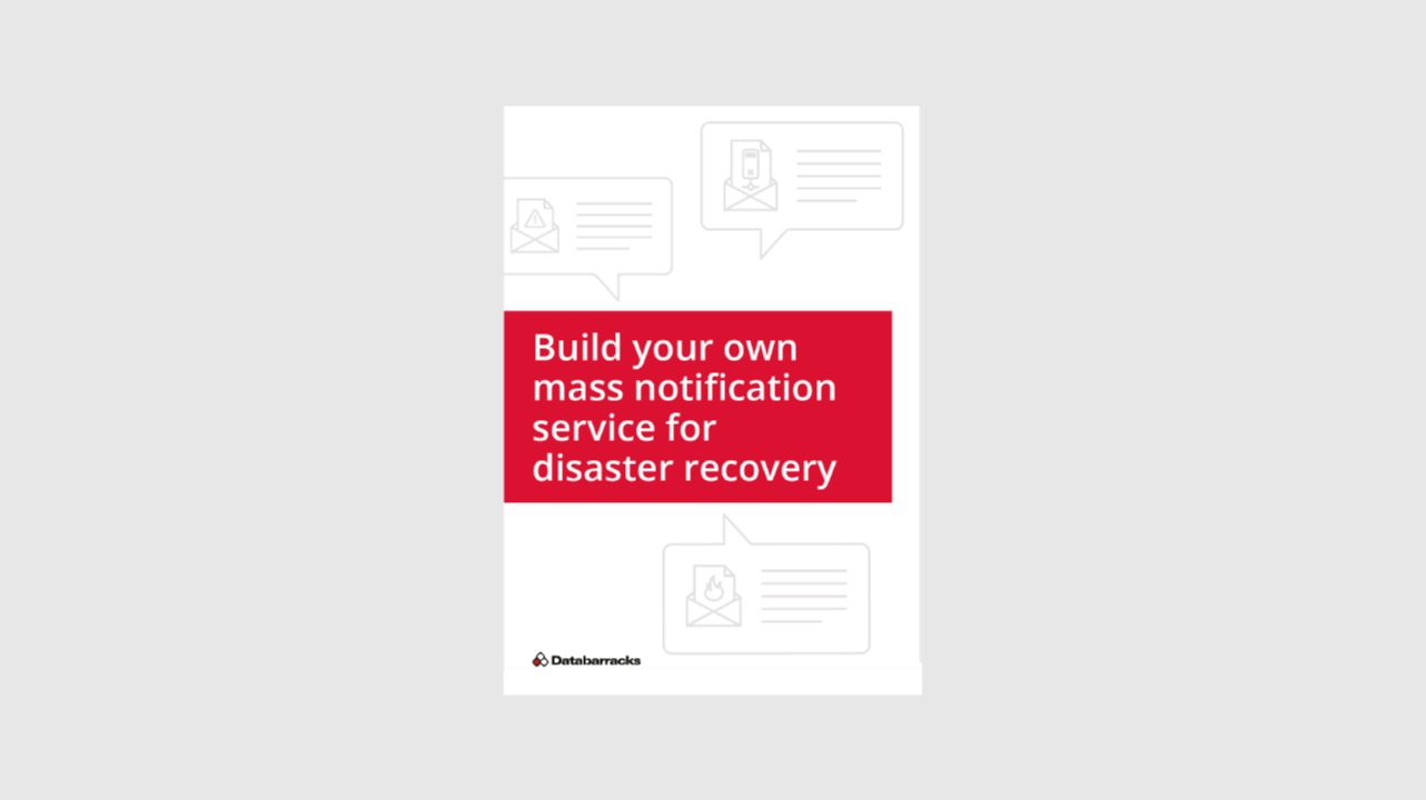 Build your own notification service for disaster recovery