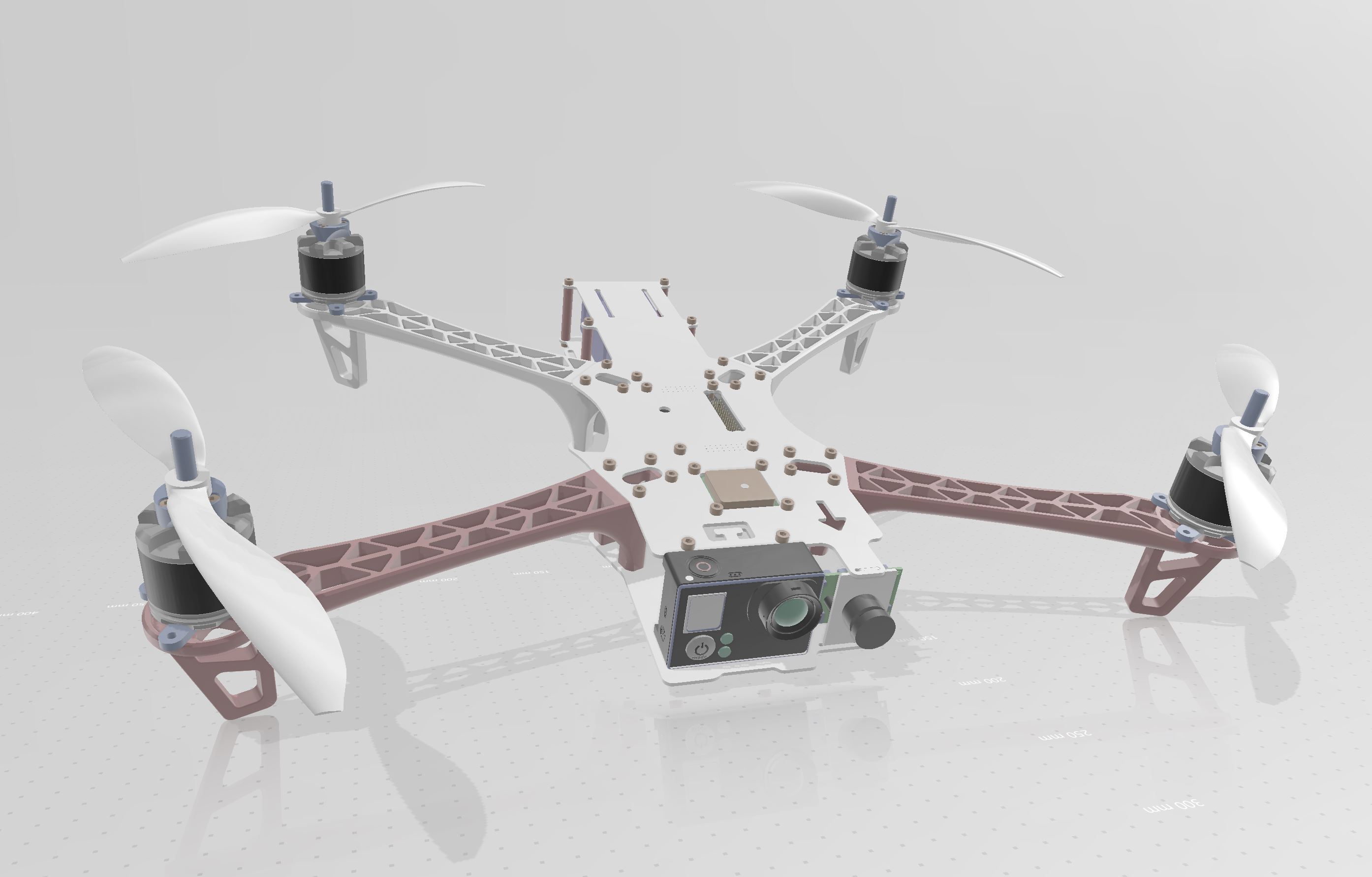 Quadcopter Drone 3D Model 3D Models FetchCFD