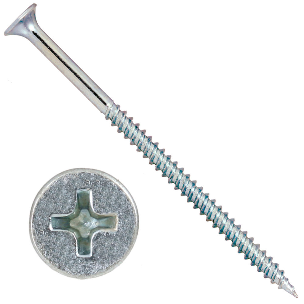 Drywall Screws 125mm & 150mm Long Fine Thread Sharp Point Zinc