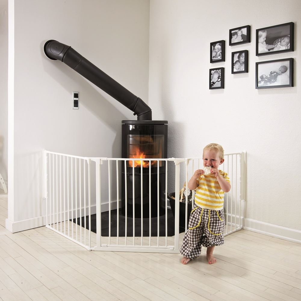 BabyDan Configure Baby Gate Large White Multi Panel Extra Wide Safety