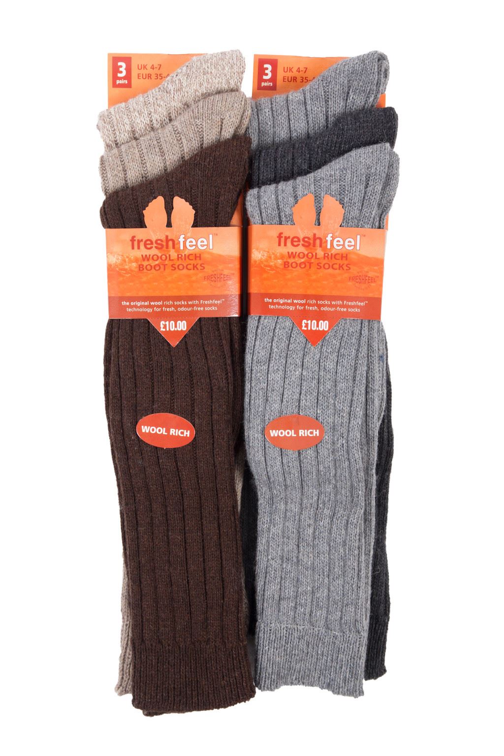 Ladies Wool Socks Womens Long Thick Chunky Winter Warm Boot Walking
