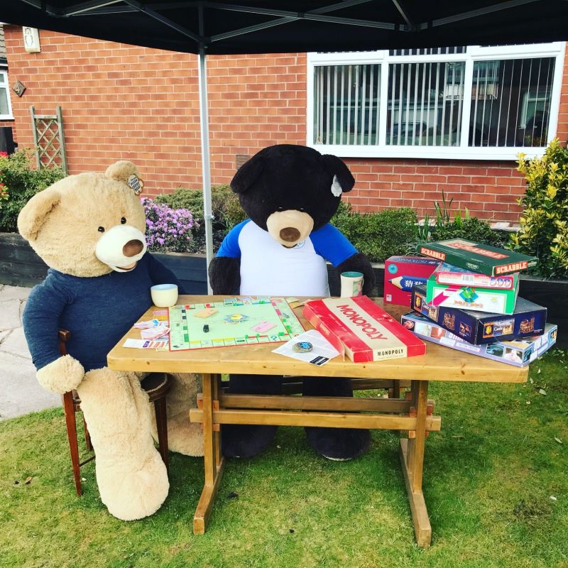 The Moor Bears bring positivity to passersby in Heaton