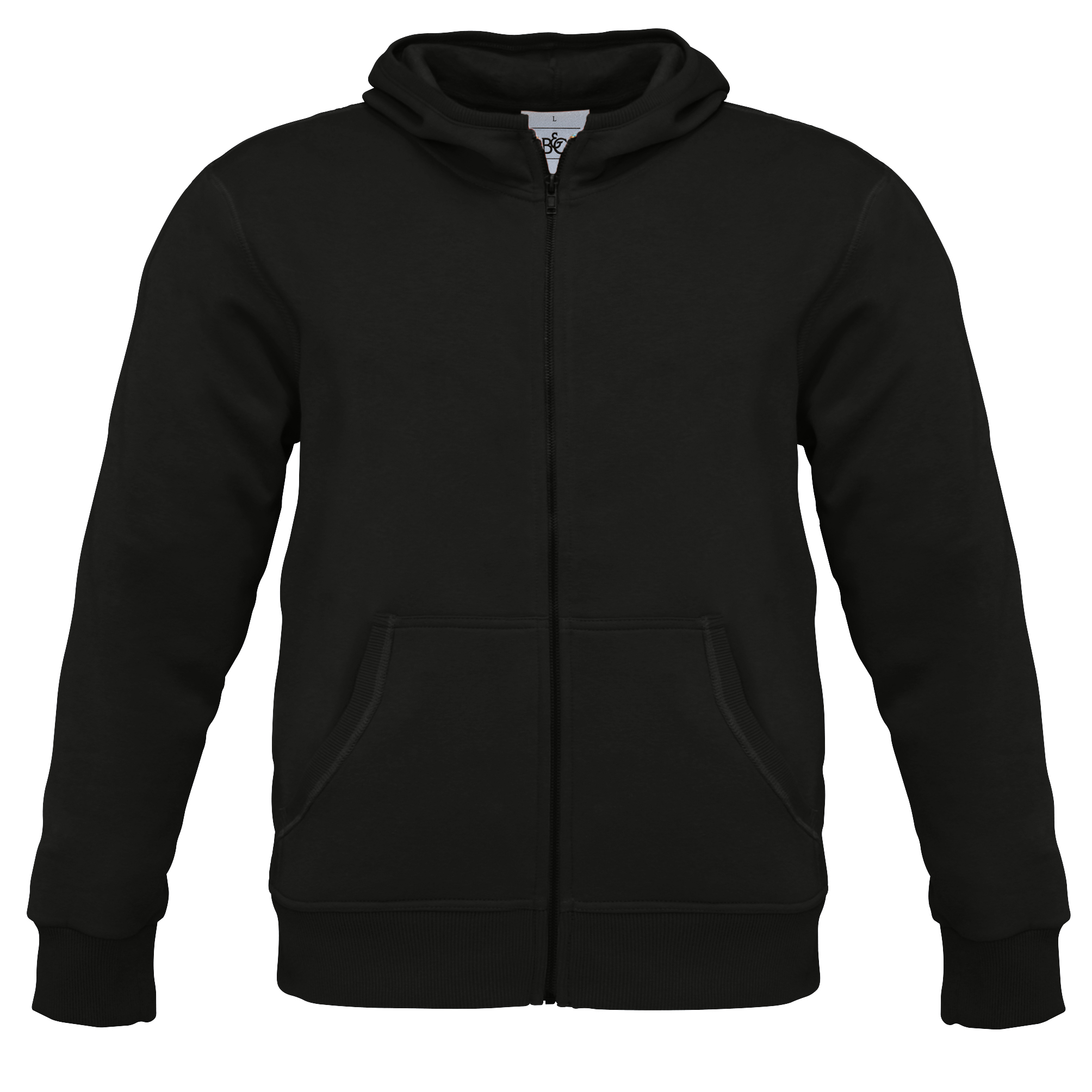 B&C Mens Monster Full Zip Plain Hooded Sweatshirt / Hoodie S3XL eBay