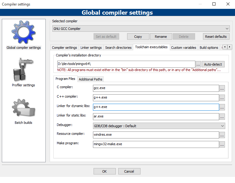 Mettre à jour le MinGW GCC de CodeBlocks Comment installer un nouveau gcc et le configurer