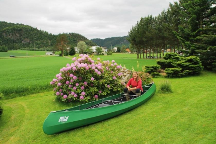 Ally Folding Canoe 16.5' DR Green Lundamo Auto AS