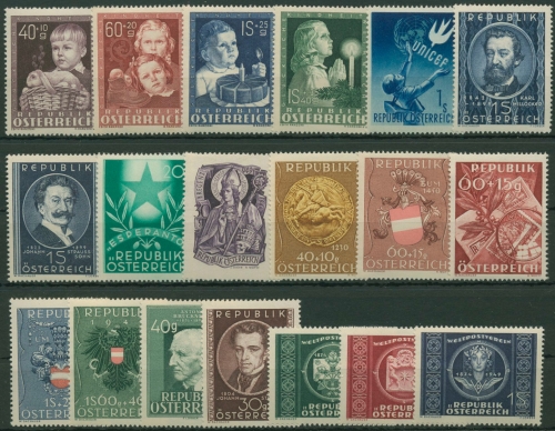 Österreich Jahrgang 1949 komplett postfrisch (G6322) Briefmarken Dr