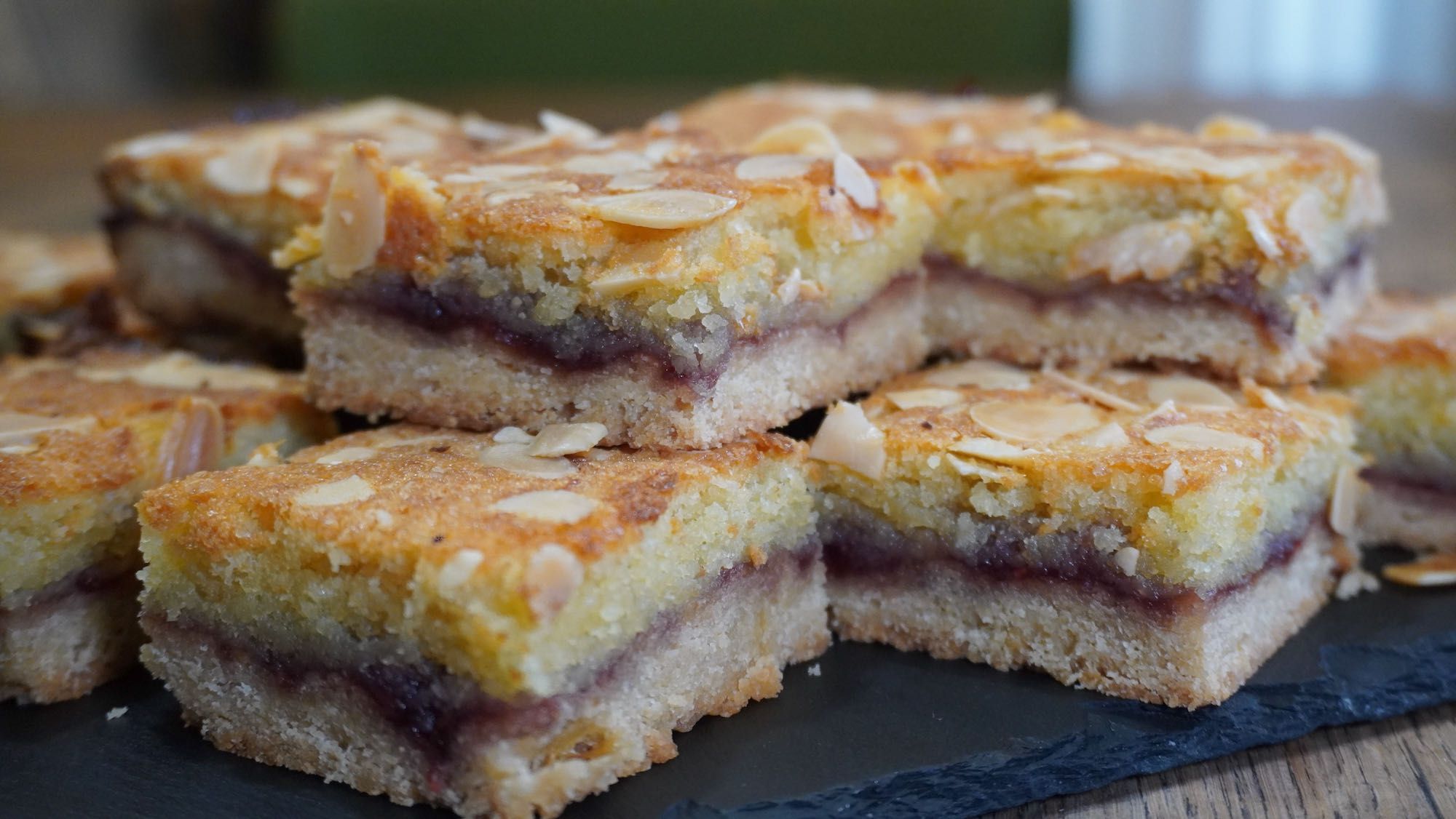 Easy Spelt Bakewell Slice