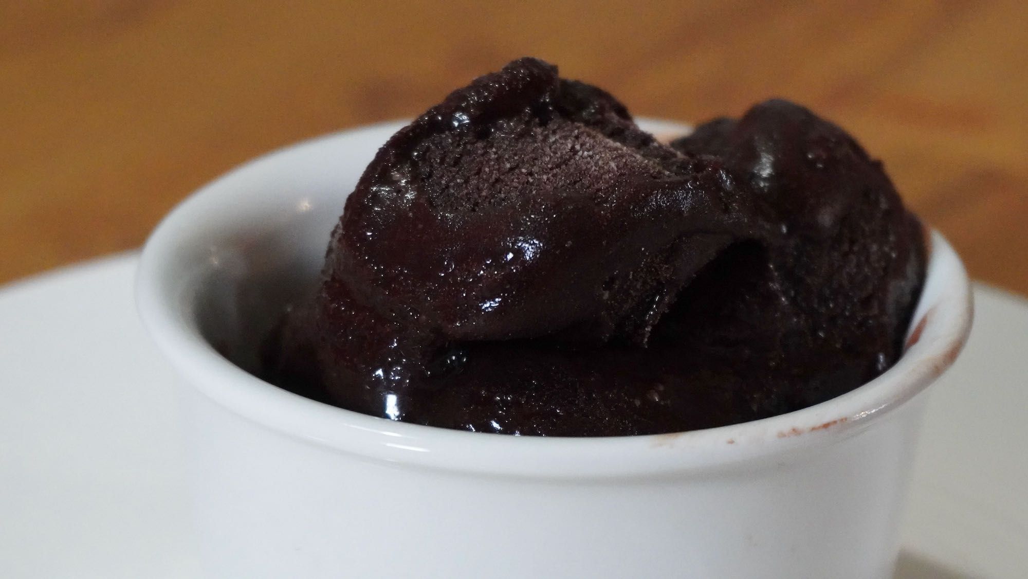 Chocolate Sorbet 3 ingredients no ice cream maker