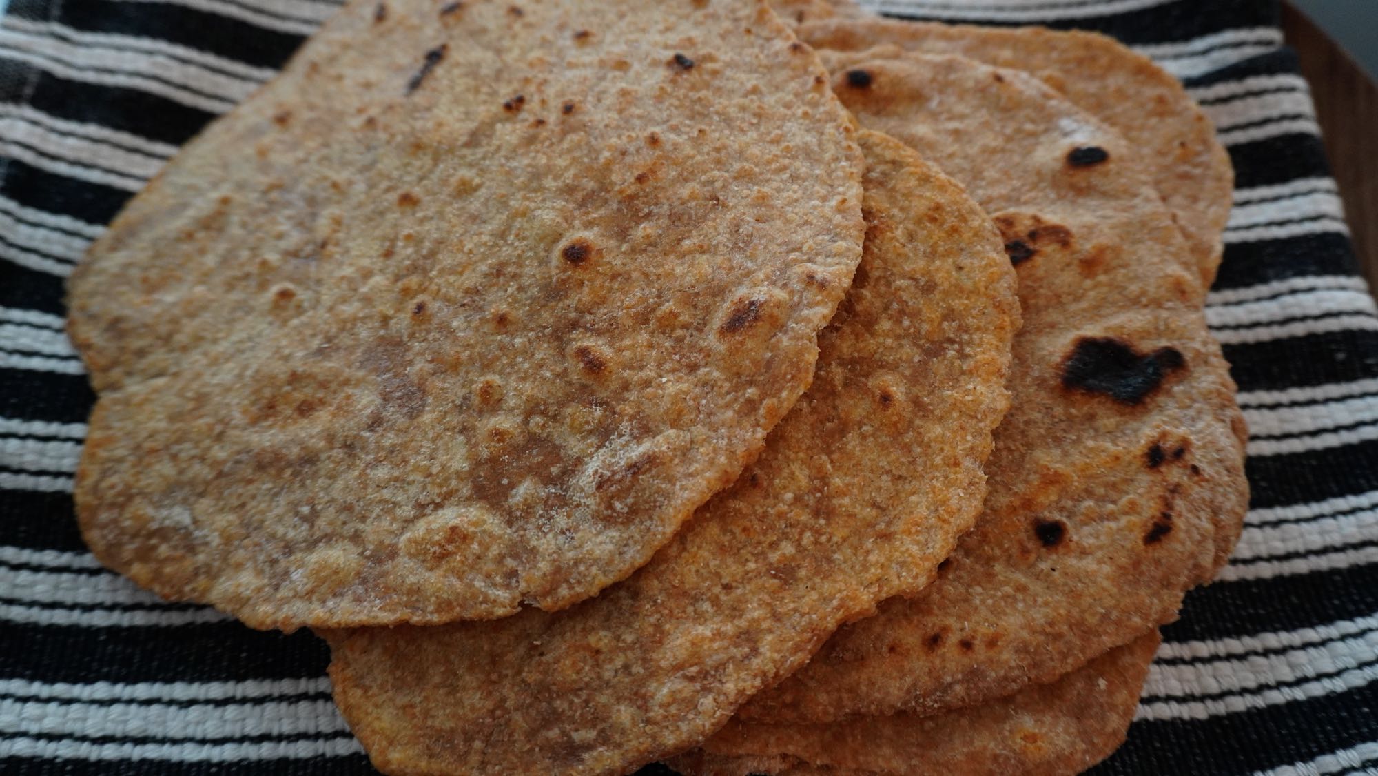 Simple 3 ingredient spelt flatbread flour, water and oil