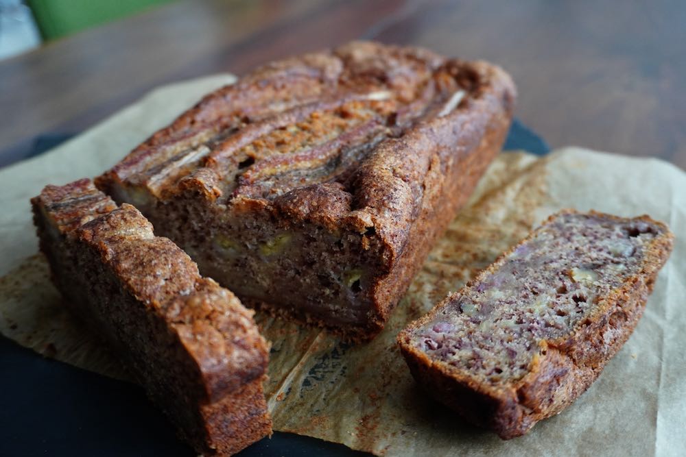 Moist Banana Bread no eggs, no dairy