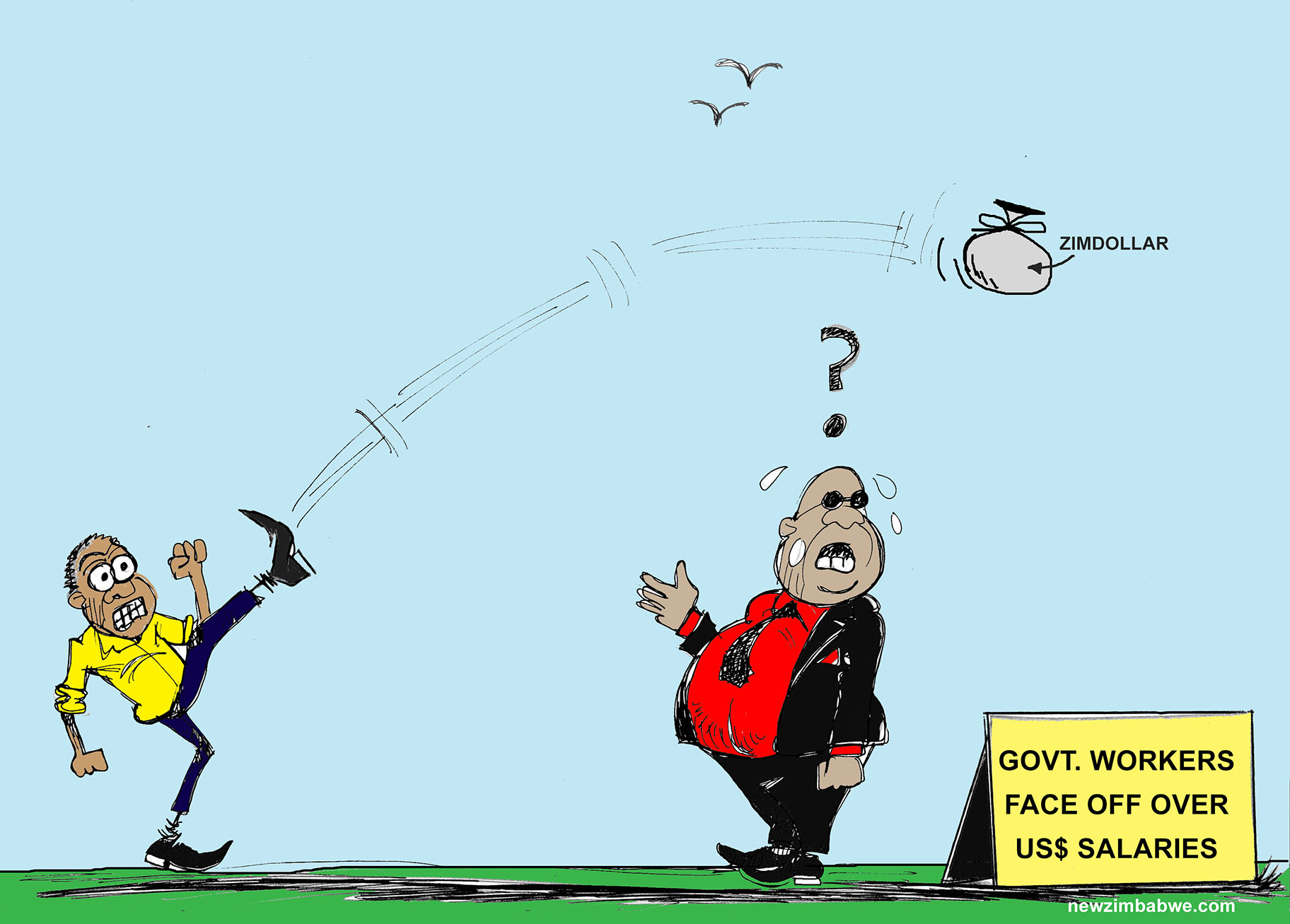 Of goverment, workers and USD salaries