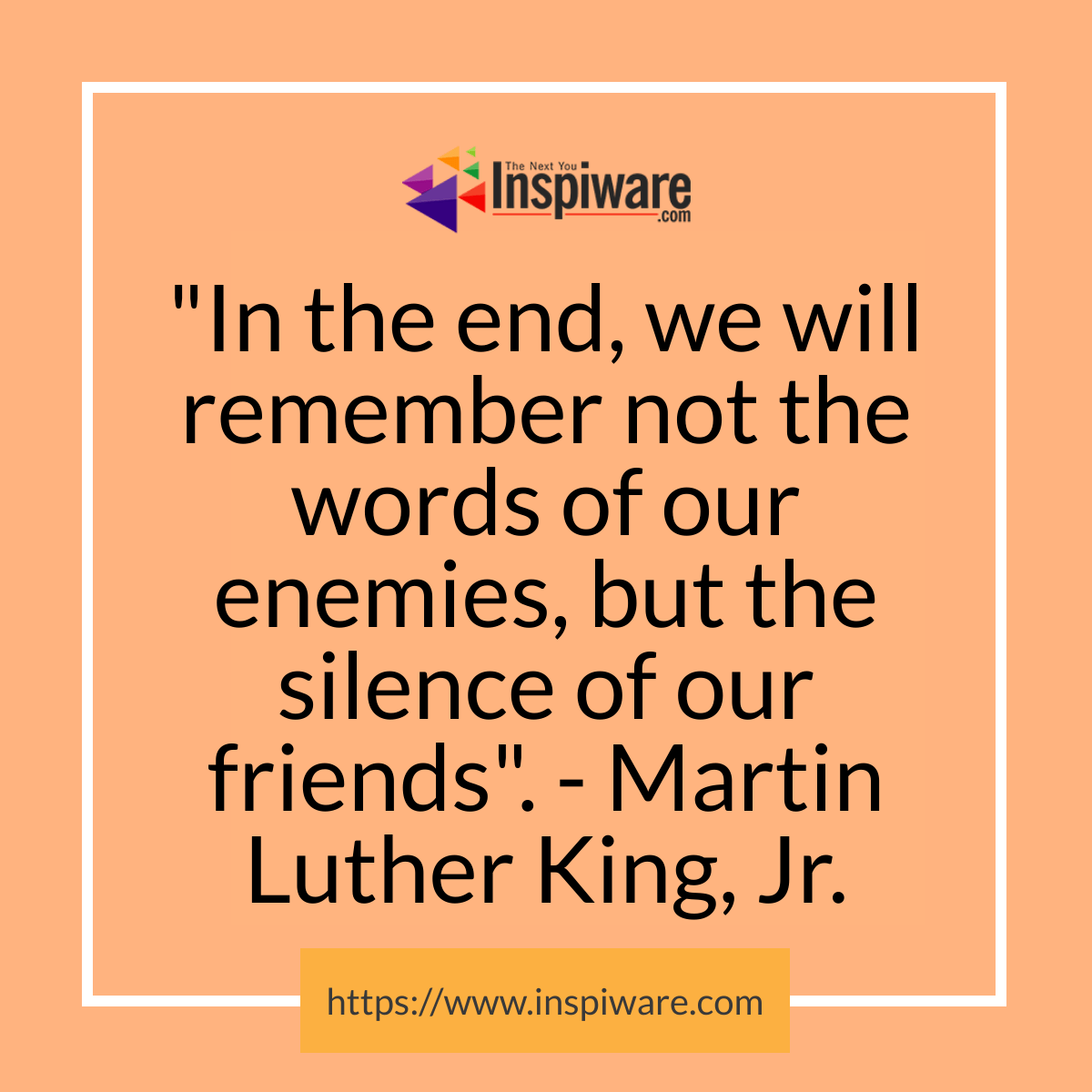 silence of our friends quote Silence Of Our Friends - Mlk Quote
