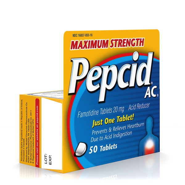 Pepcid AC Acid Reducer Tablets Maximum Strength 1Source